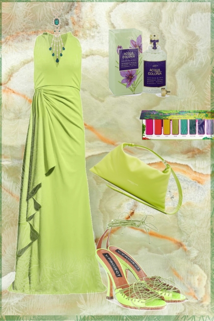 Light green outfit- Модное сочетание