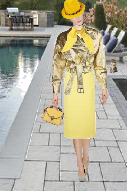 Gold and yellow- Combinaciónde moda