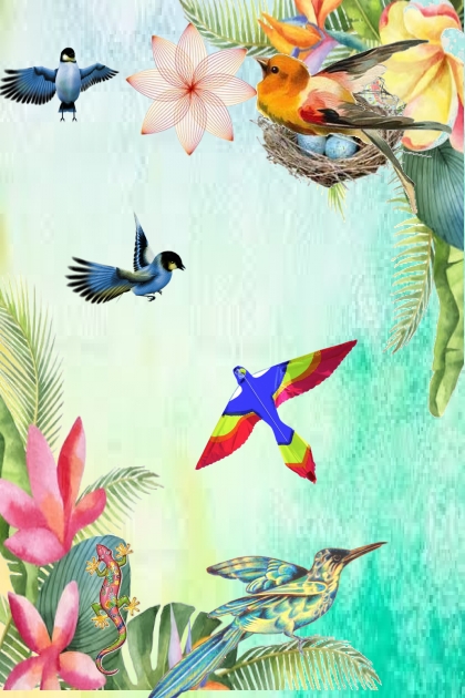 Birds of the tropics- Fashion set