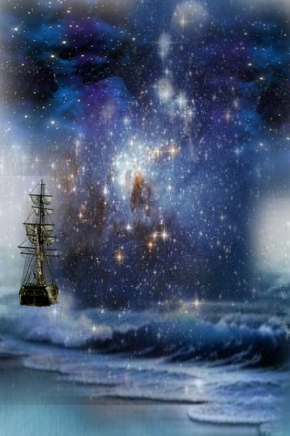 Starry night at sea- Modna kombinacija