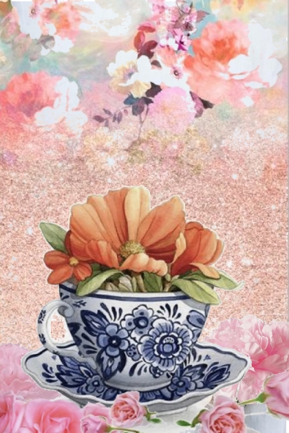 Flowers in a cup- Fashion set