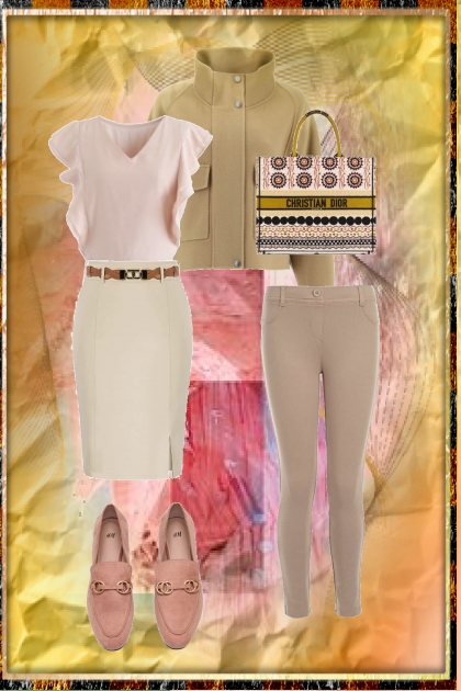 Camel-coloured outfit- Fashion set