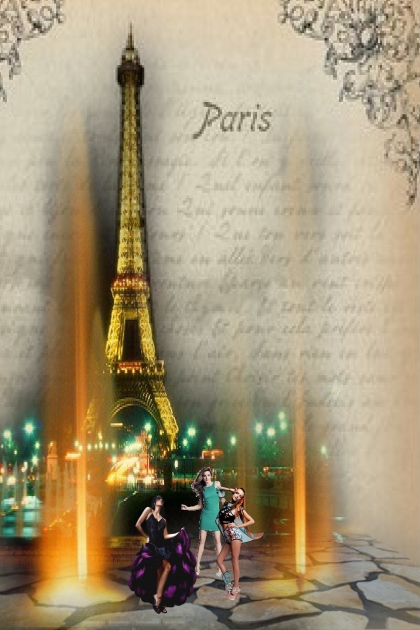 Dancing in the lights of Paris- Fashion set