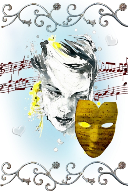 Music mask- combinação de moda