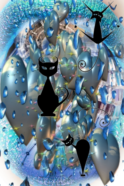 Black cats' blues- Combinaciónde moda
