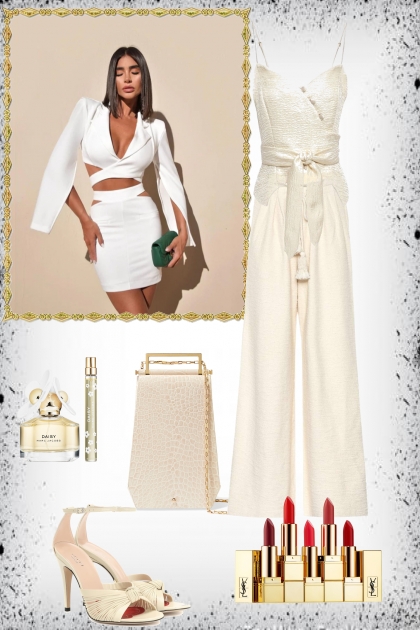 Smart white outfits- Modna kombinacija