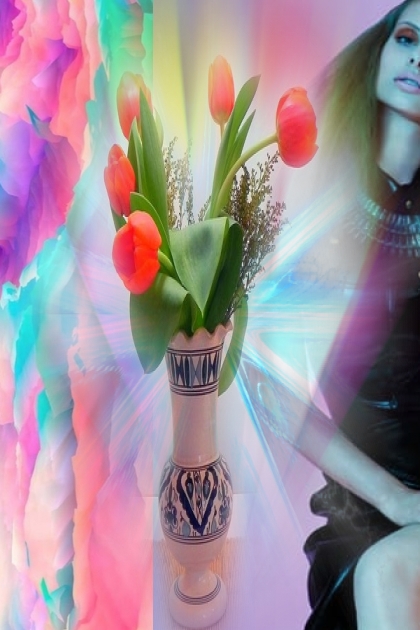Tulips foe a beautiful girl- Modna kombinacija