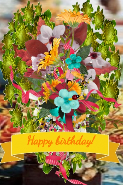 Happy birthday bouquet- Modna kombinacija