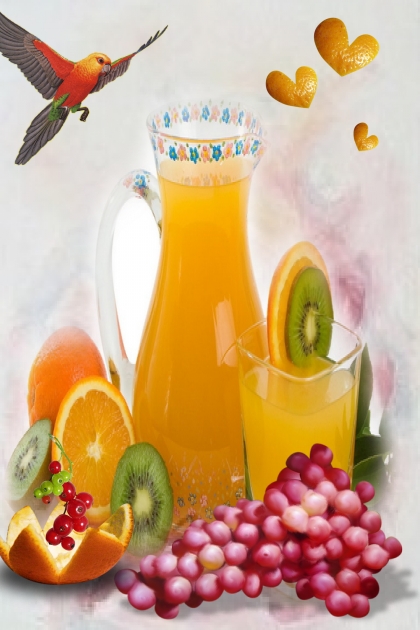 Orange juice- combinação de moda