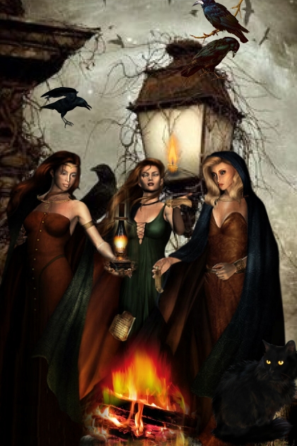 3 witches- combinação de moda