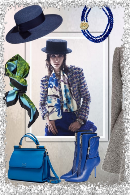 Autumn blue- Combinazione di moda