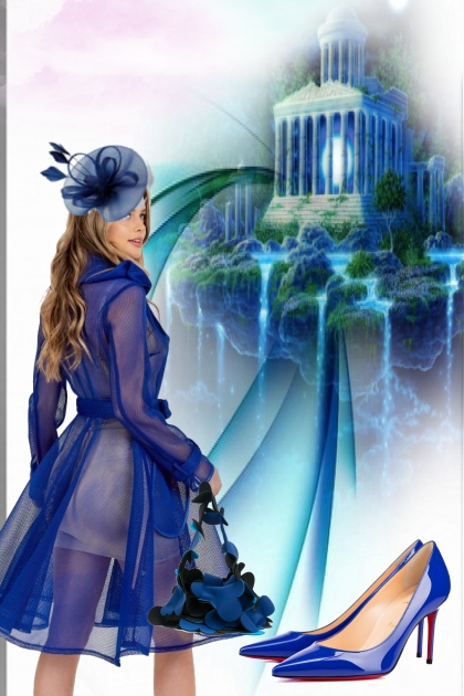 Royal blue outfit 3- combinação de moda