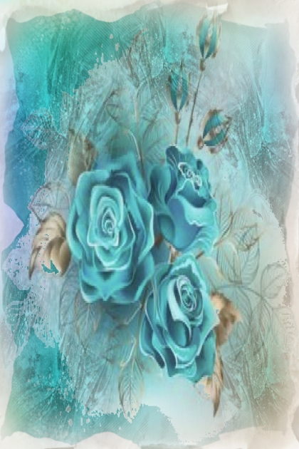 Turquoise roses