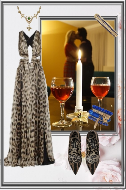 An evening with red wine- Fashion set