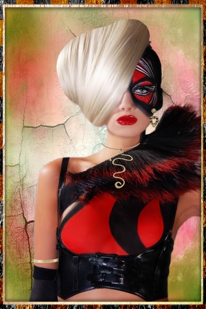 Red mask- Modna kombinacija