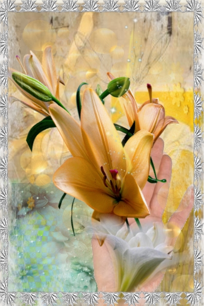 Golden lilies 2- Combinazione di moda
