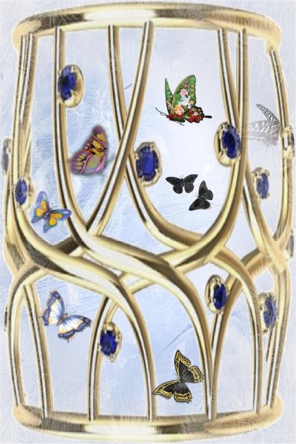 Bracelet and butterflies- Fashion set