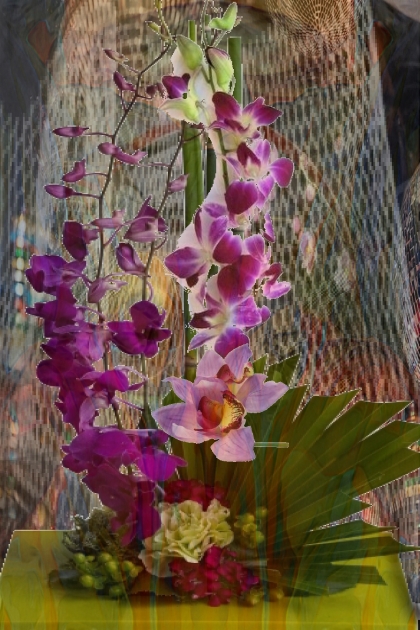 Purple orchids- Модное сочетание
