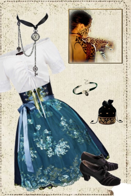 Folk dress 2- Combinazione di moda