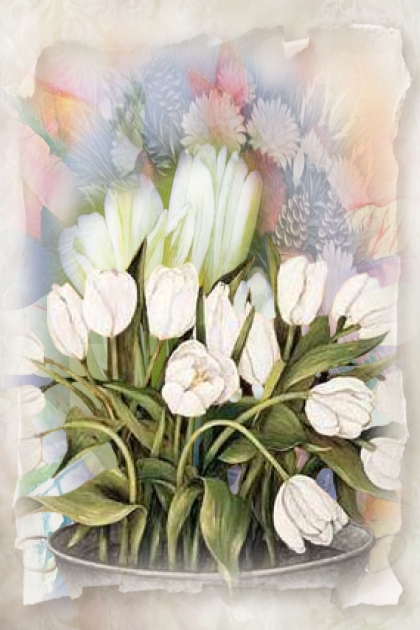 White tulips- Modekombination