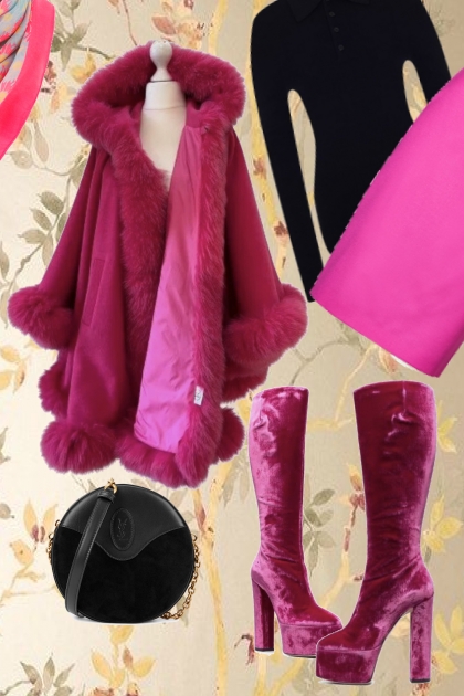 Magenta pink outfit- Modna kombinacija