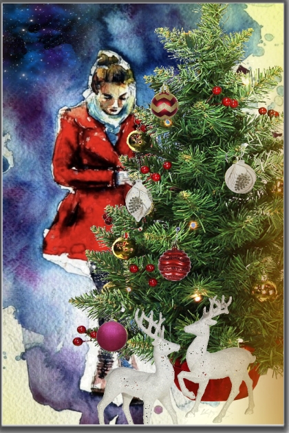 Christmas tree deco- Modna kombinacija
