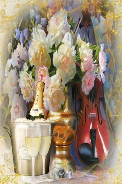 Champagne and roses 2- Combinaciónde moda