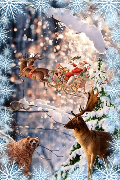 Reindeer sleigh- Fashion set