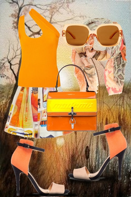 Sunny orange 2- Modna kombinacija