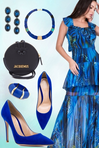 Royal blue outfit 22- Modekombination