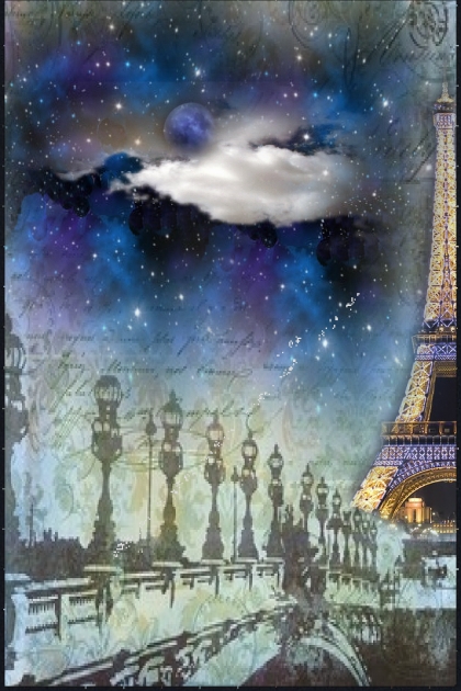 Starry night in Paris- Fashion set