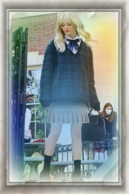 Schoolgirlish outfit 2- Modna kombinacija