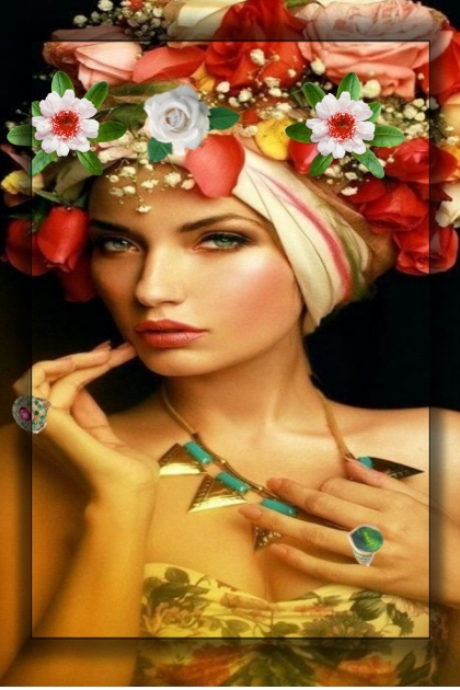 Flower hat 5- Combinazione di moda