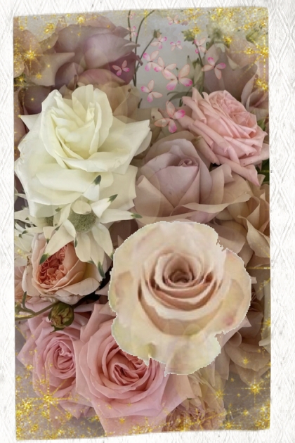 Ash pink roses