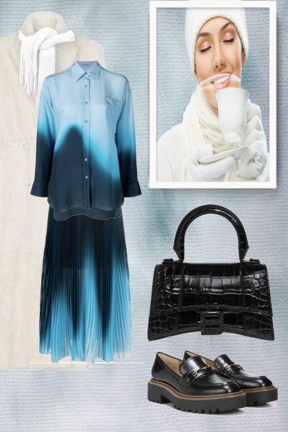 Blue and white 3- Модное сочетание