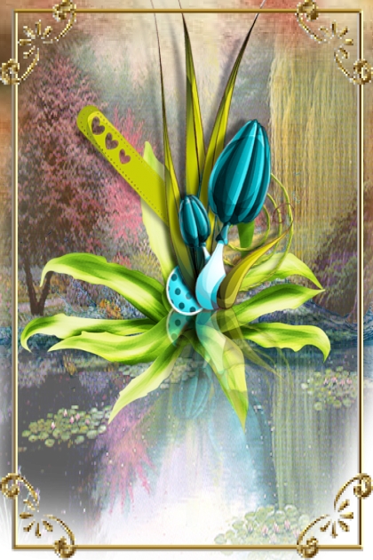 Turquoise tulips- Modna kombinacija