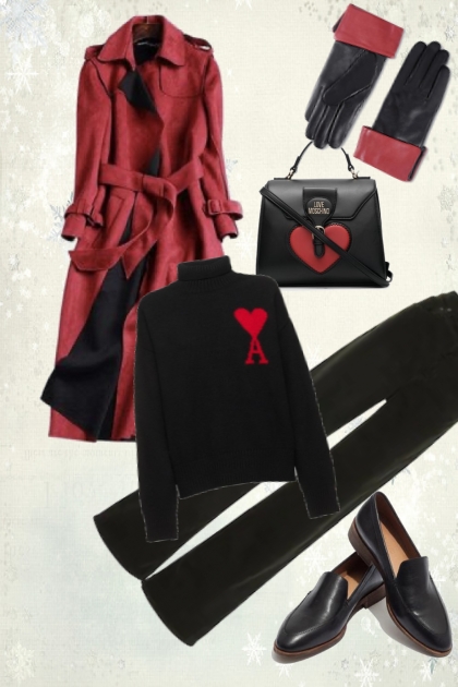 Outfit on St. Valentine's day- Fashion set