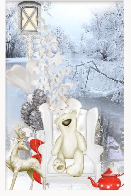 White winter animal coats- Modna kombinacija