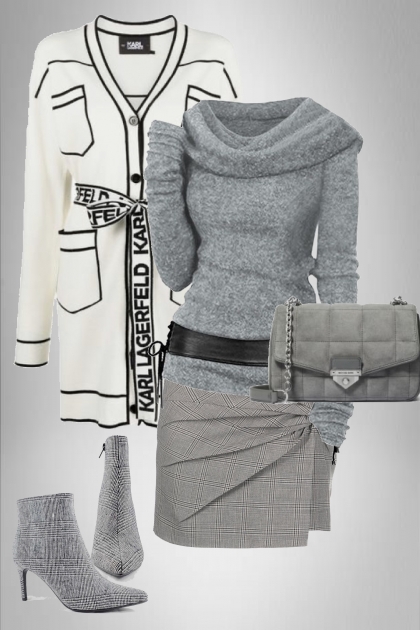 Lovely grey- combinação de moda