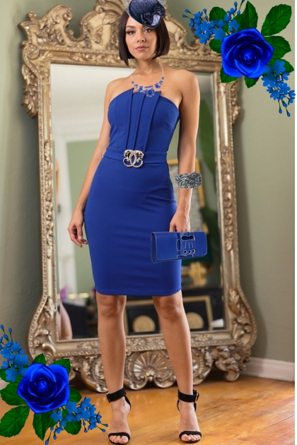 Royal blue outfit 5- Modna kombinacija