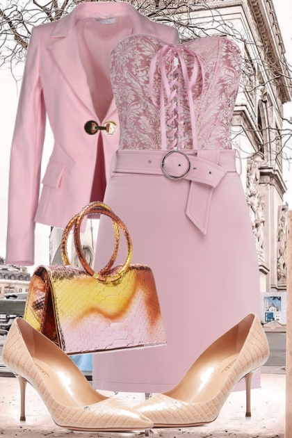 Pink for formal outfit- Modna kombinacija