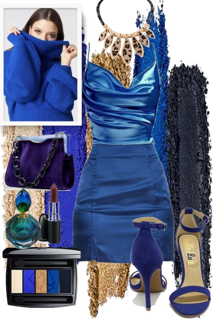 Outfit in royal blue 3- Modna kombinacija