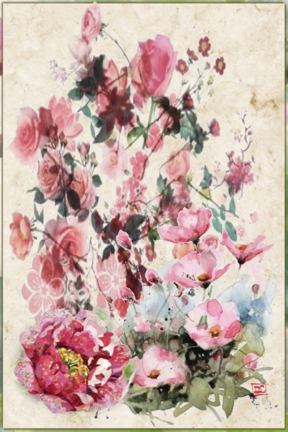 Flowers in pastel- 搭配