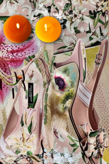 Flower sandals- Fashion set