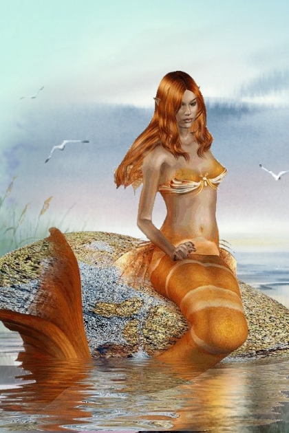 Redhaired mermaid- Fashion set