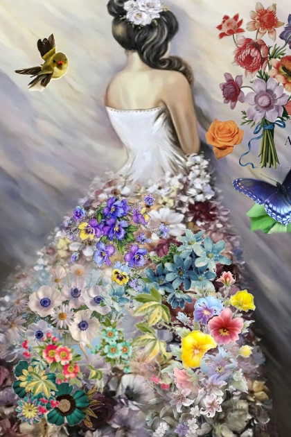 Bright flower dress- Kreacja