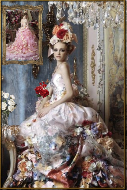 Lady in a flower hat- Fashion set