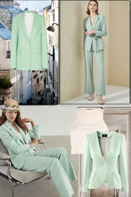 Mint green outfit- コーディネート