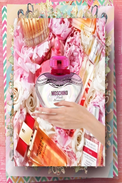 Moschino Pink bouquet- Modna kombinacija