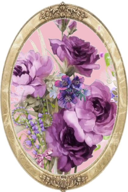 Purple bouquet - Fashion set